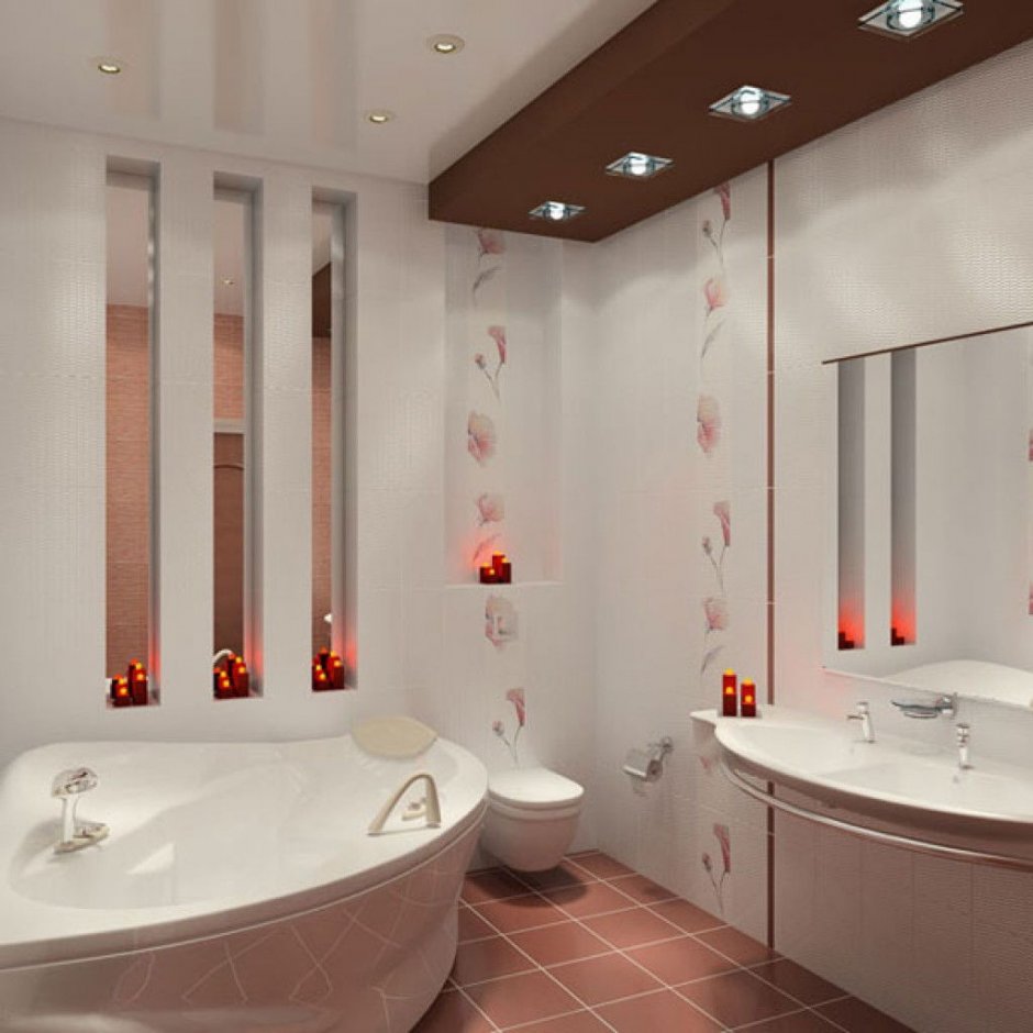 Красивые малюсенькие Ванные комнаты