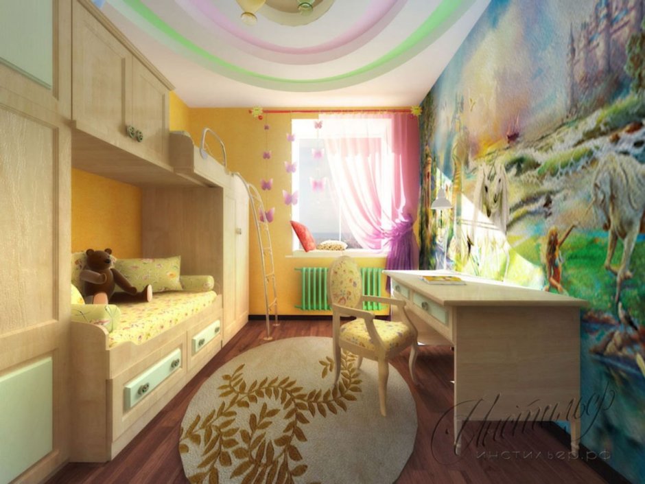 Детские комнаты в хрущевских домах (60 фото)