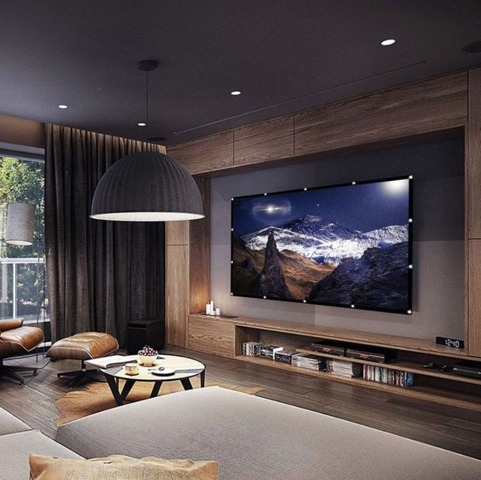 Уютная комната с телевизором