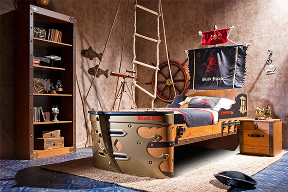 Чилек мебель детская пиратский корабль