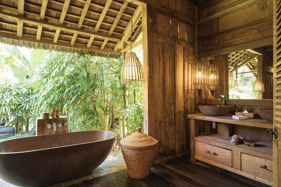 Ванные комнаты в балийском стиле