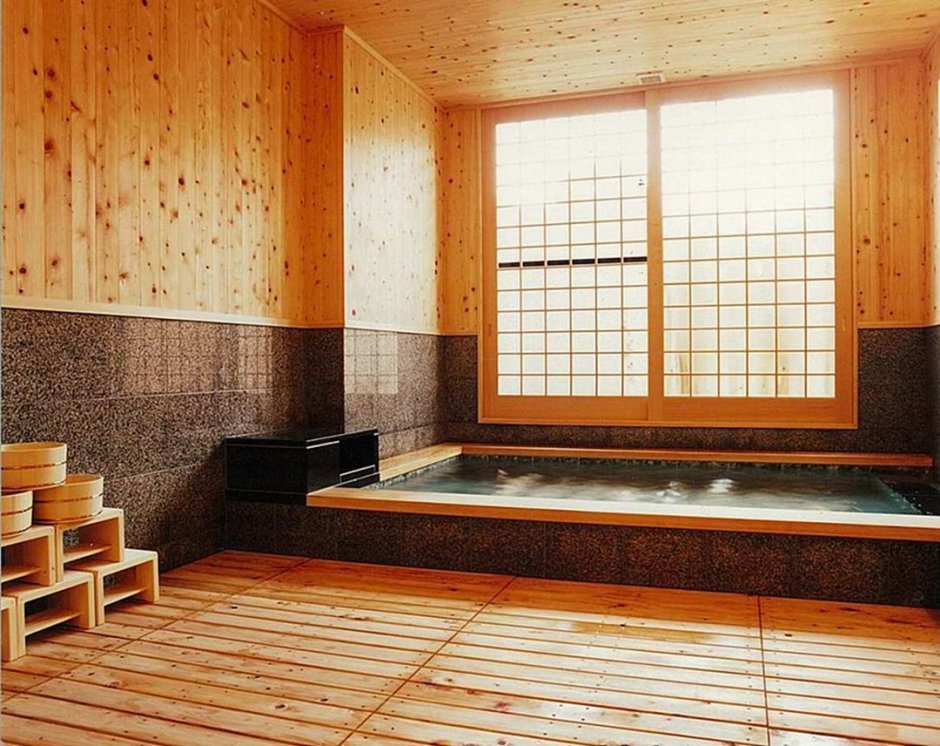 Традиционная японская ванная комната