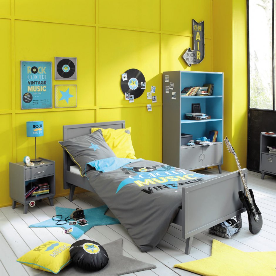 Комната для подростка желтая