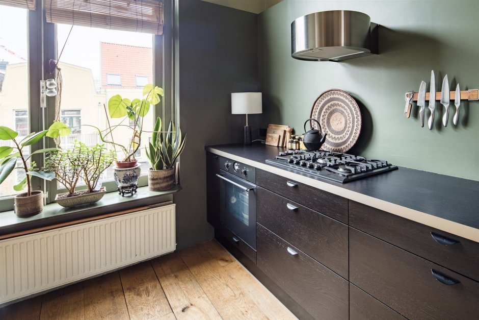 Дизайн кухонь без верхних шкафов (60 фото)