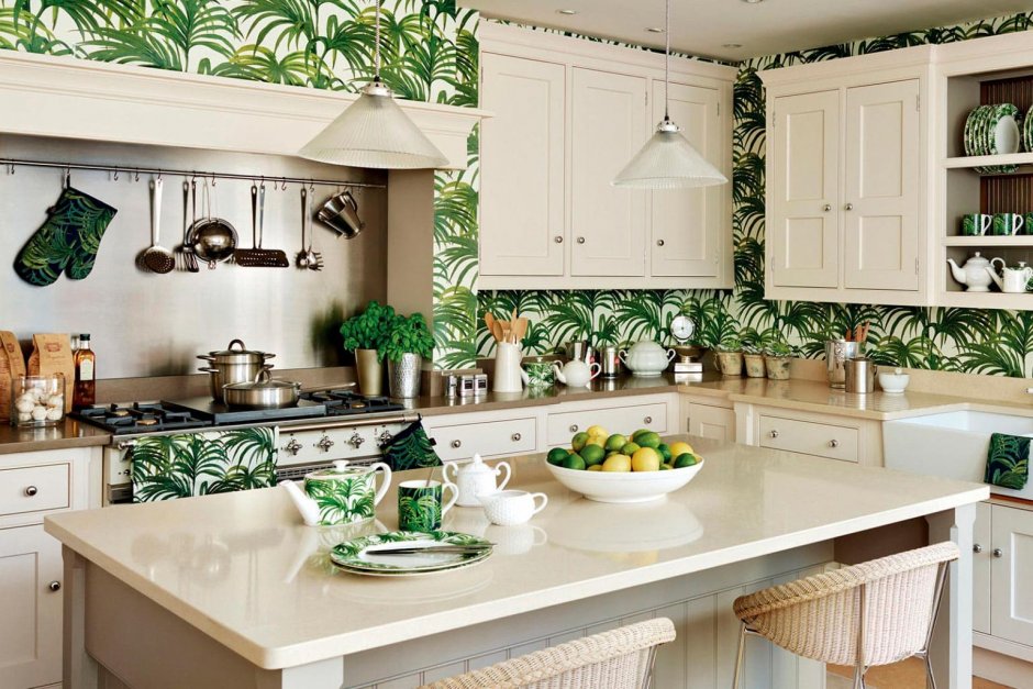 Кухня в растительном стиле