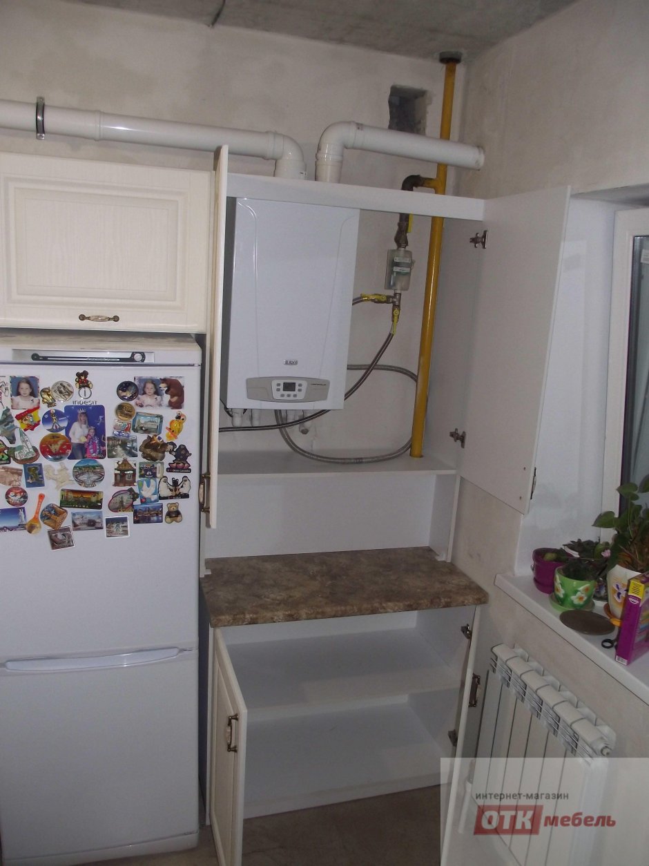 Кухонный гарнитур со шкафом для газового котла