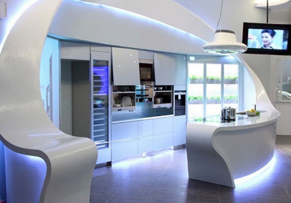 Кухня в стиле будущего