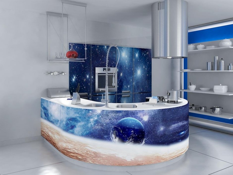 Кухня в стиле космос