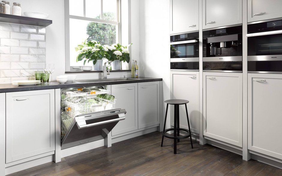 Miele посудомоечная машина в интерьере