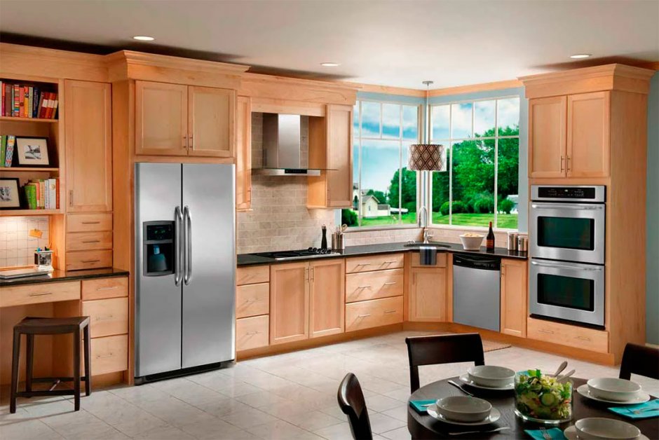 Холодильник Side by Side в интерьере