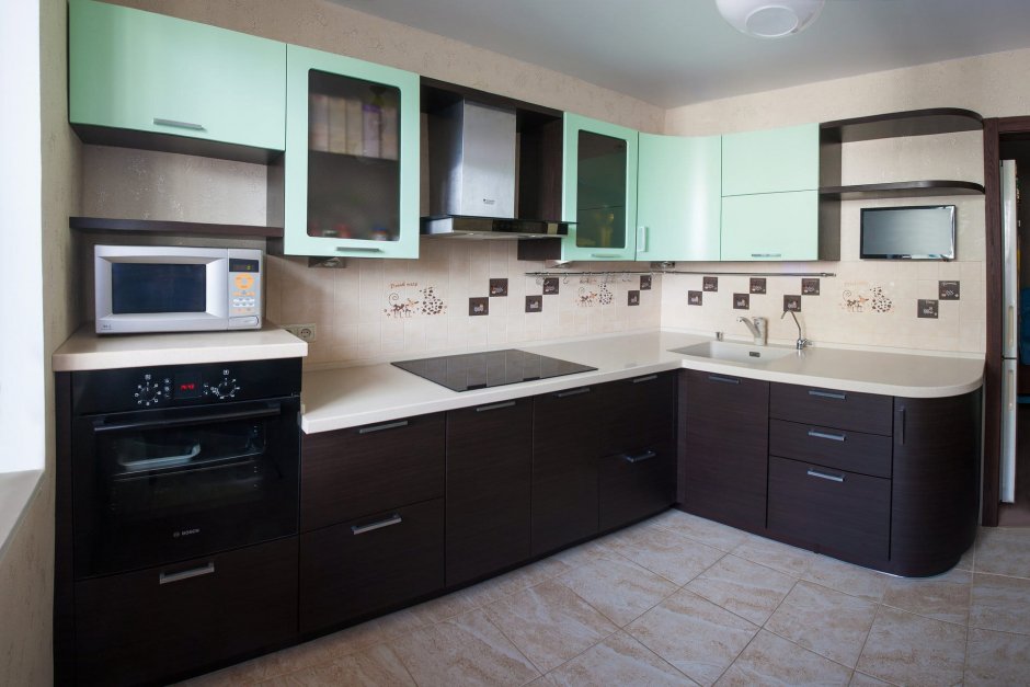 Кухня в стиле Модерн угловая