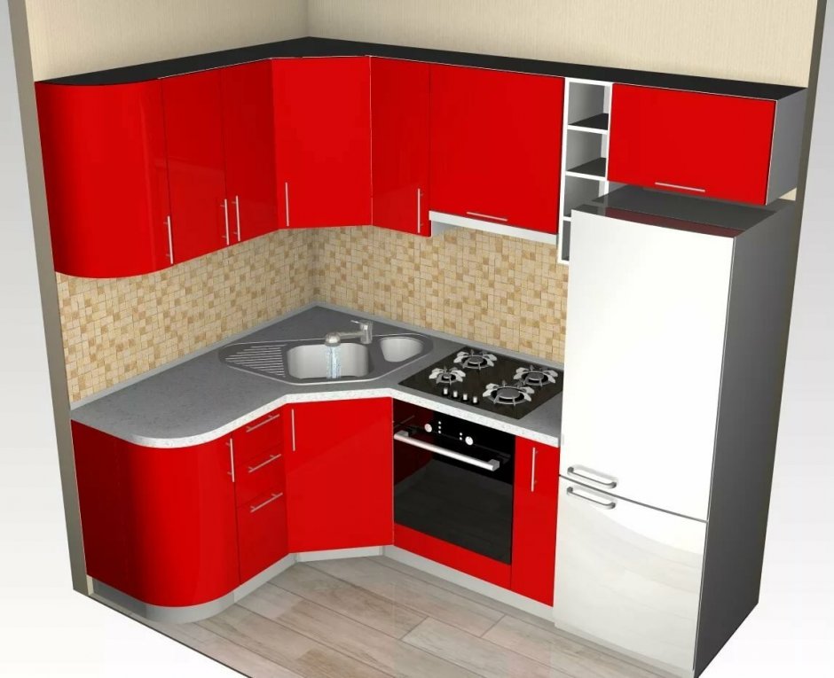 Кухонные гарнитуры угловые для маленькой кухни
