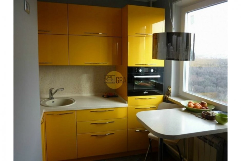 Дизайн кухонных гарнитуров для маленьких кухонь (60 фото)