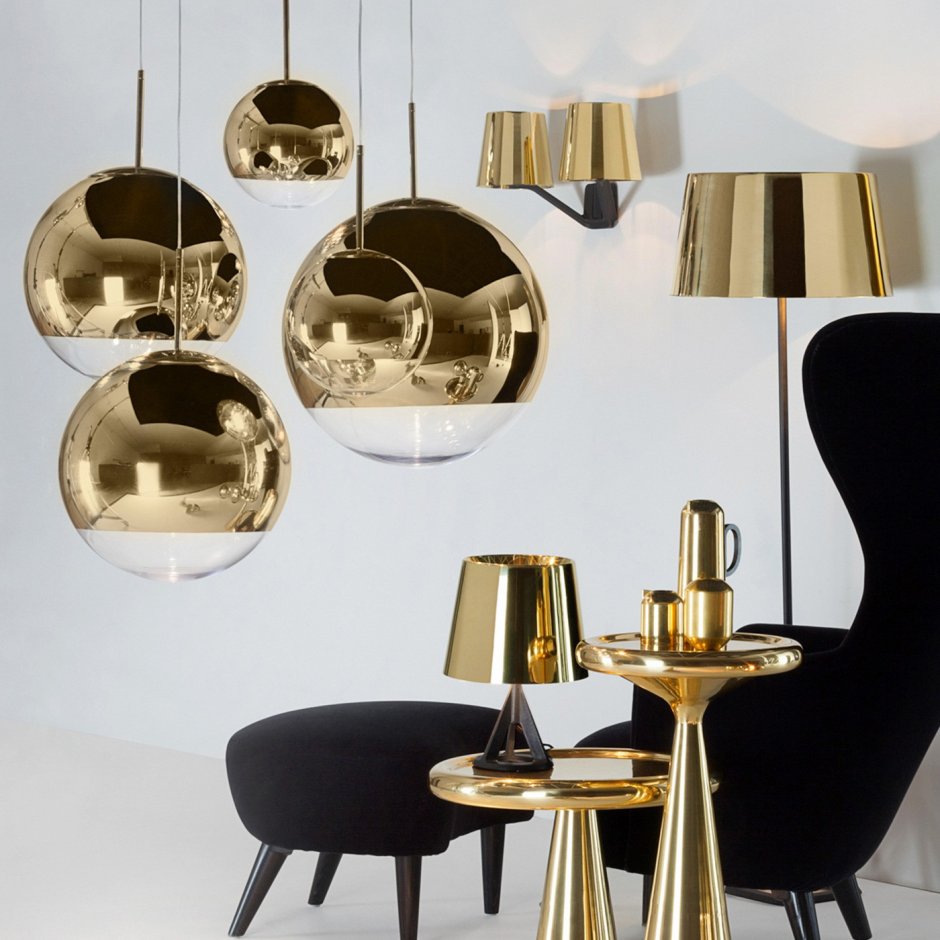 Светильник Mirror Ball Gold by Tom Dixon d15
