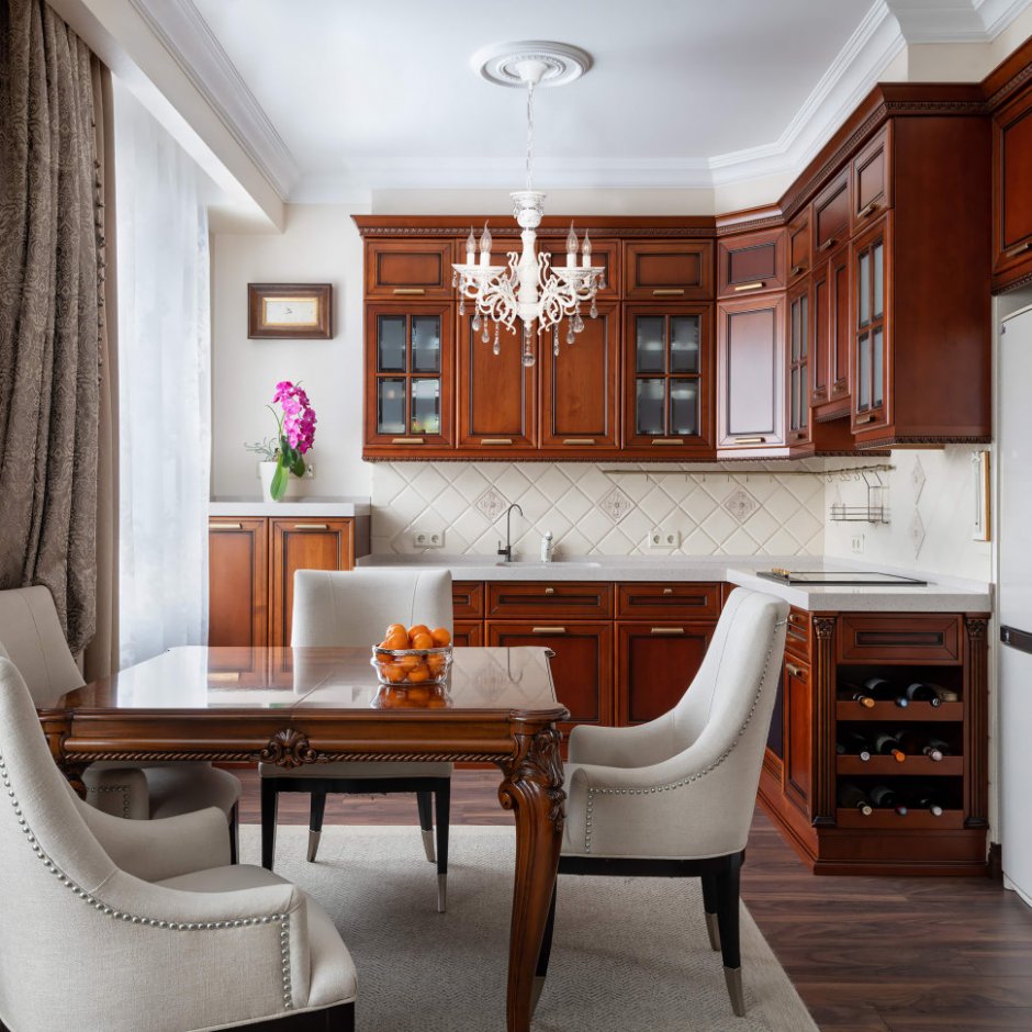 Кухни Неоклассика орех