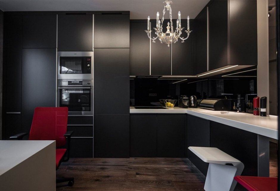 Кухня в черном цвете