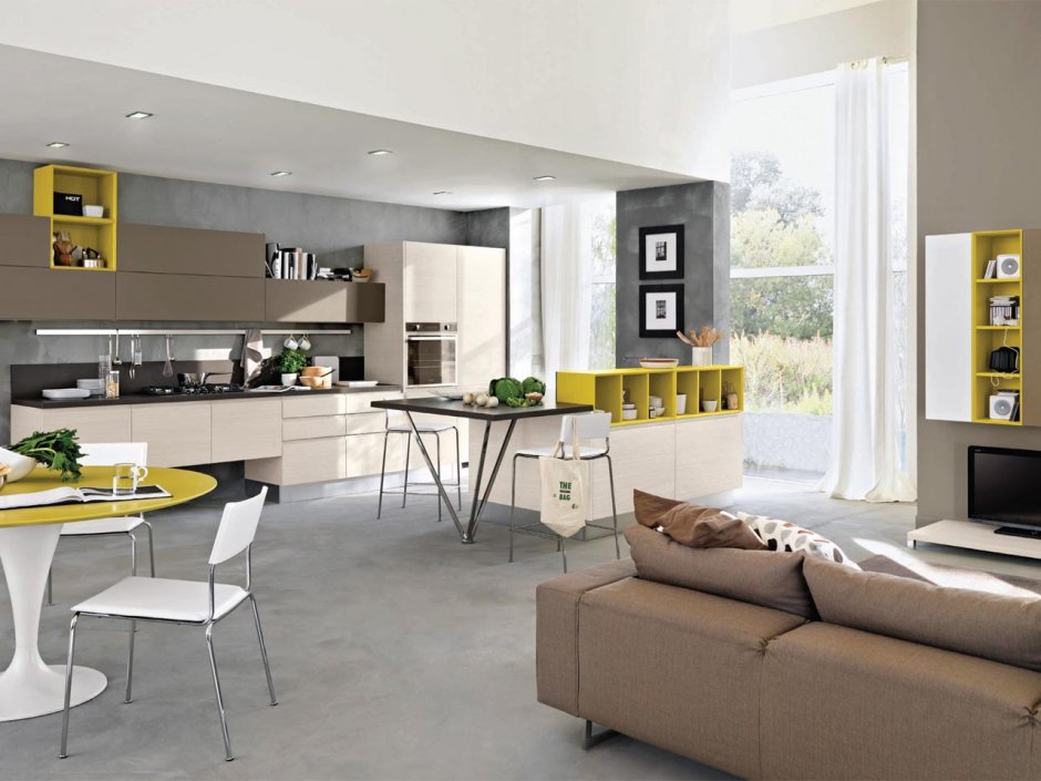 Кухня гостиная