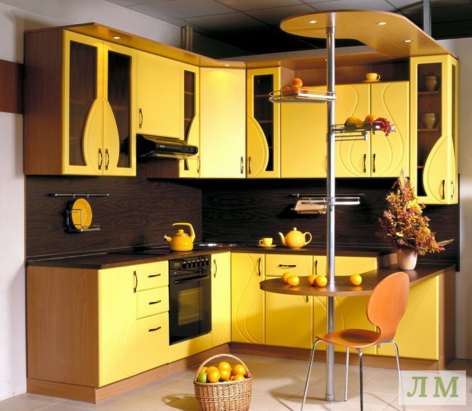 Желтая кухня икеа