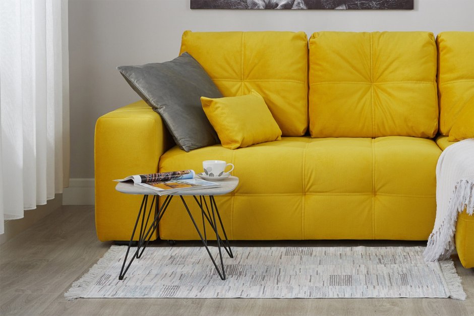 Хофф желтый диван кровать