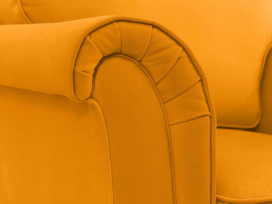 Кресло-кровать горчичного цвета