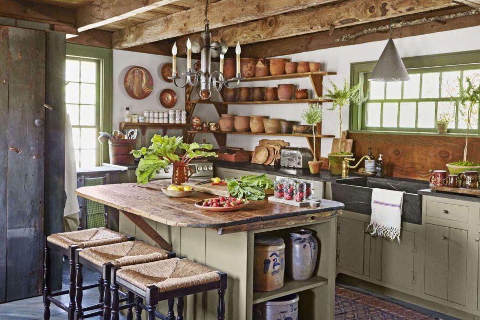 Стили кухонь в деревенском стиле