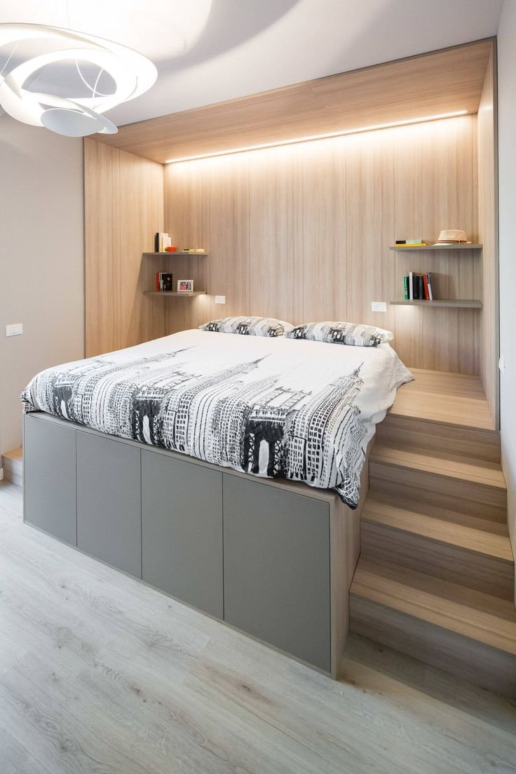 Компактная спальня в современном стиле