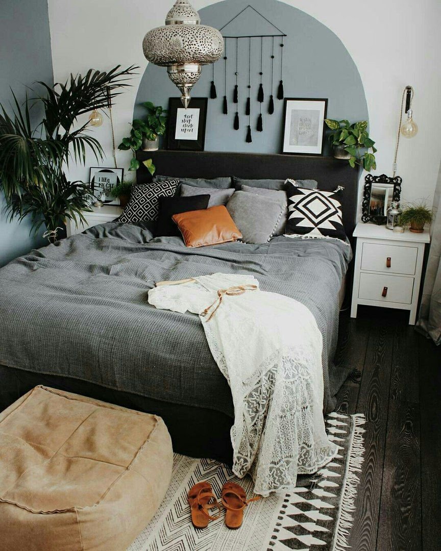 Спальня в стиле Сканди