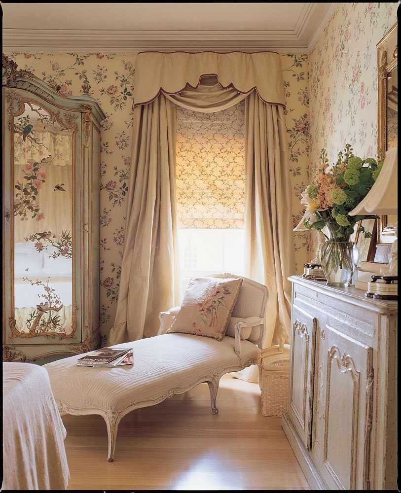 Портьеры в гостиную в классическом стиле Прованс