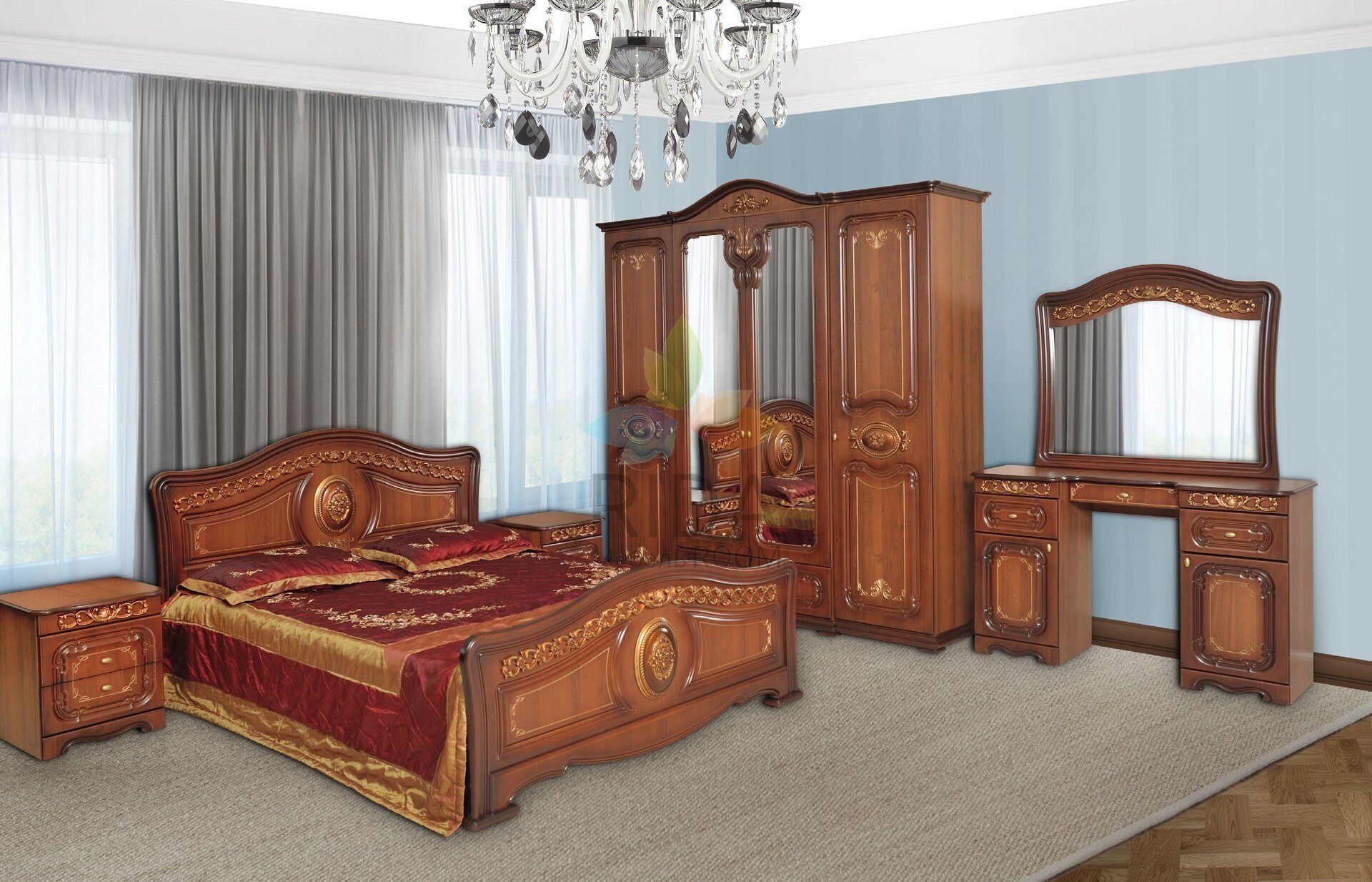 Спальный гарнитур Азалия Кубань мебель