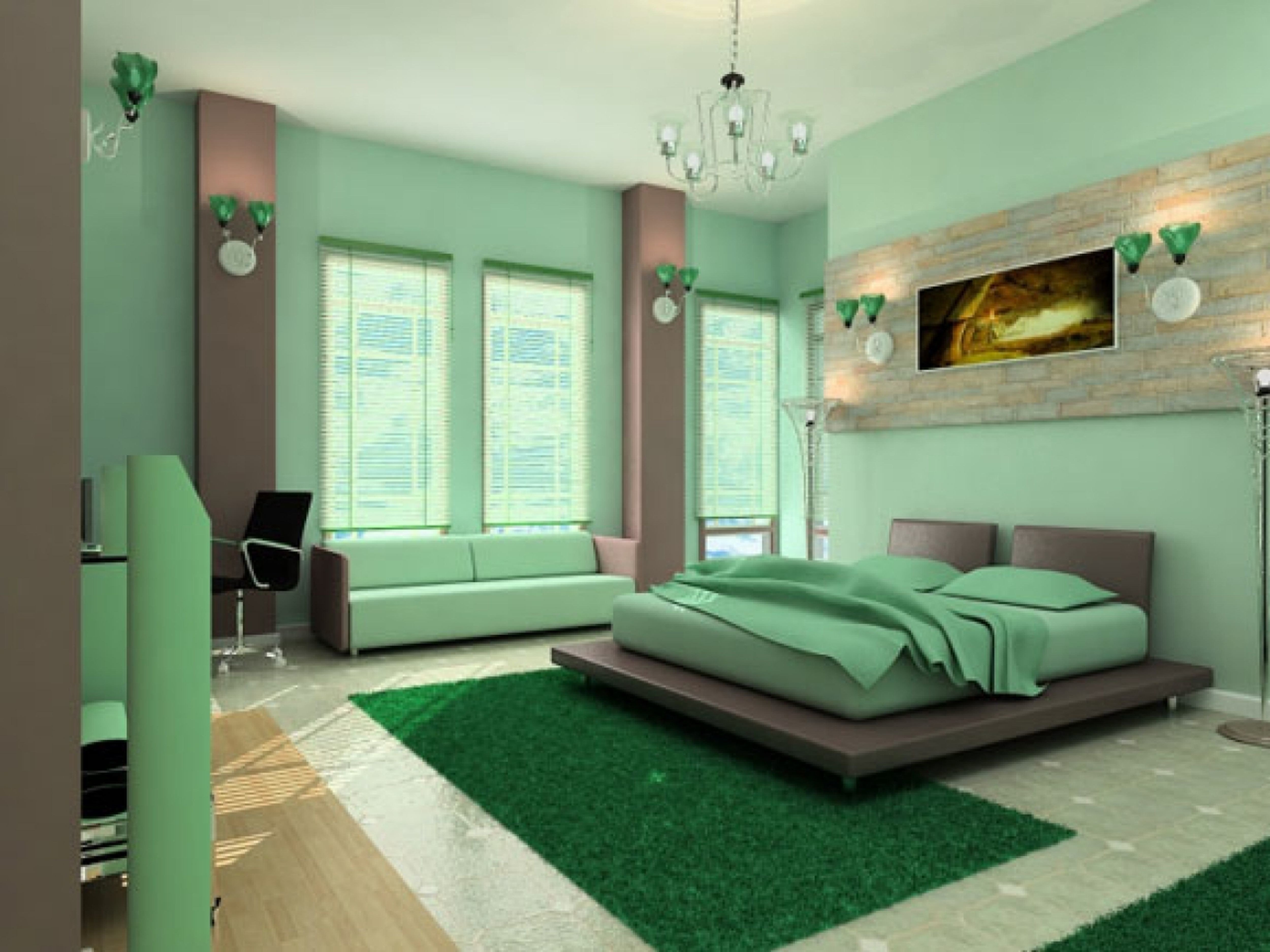 Обои в зеленых тонах. Спальня в земляных тонах. Спальня в Земляном цвете. Спальня в салатовых тонах. Спальня в зеленых тонах.