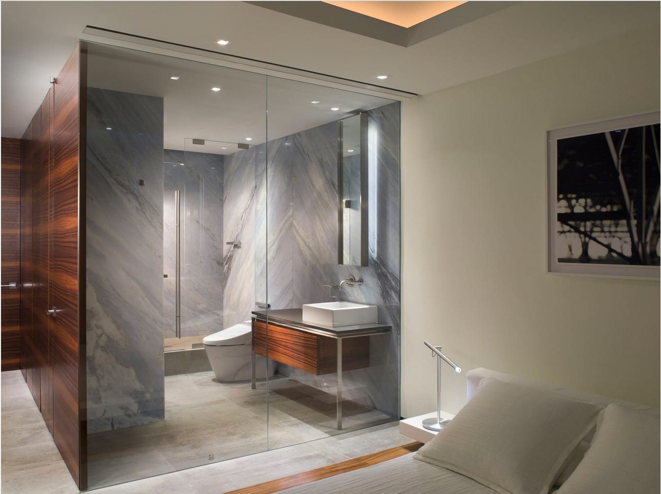 дизайн ванной комнаты с душевой перегородкой фото
