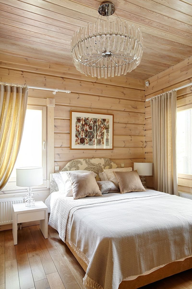 Спальня деревянном домен