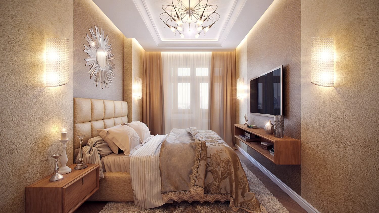 Дизайн спальни в обычной квартире