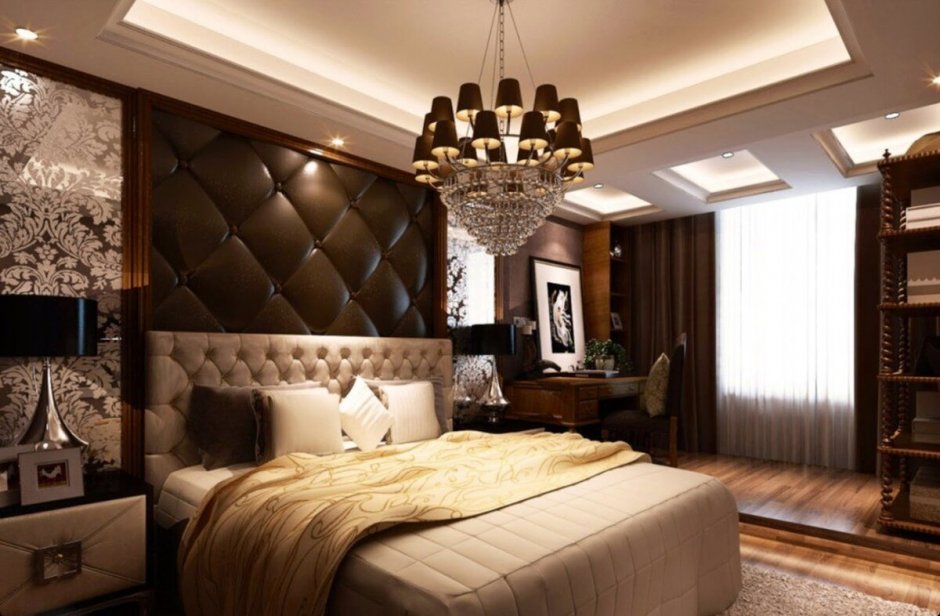 Спальня в стиле шоколад