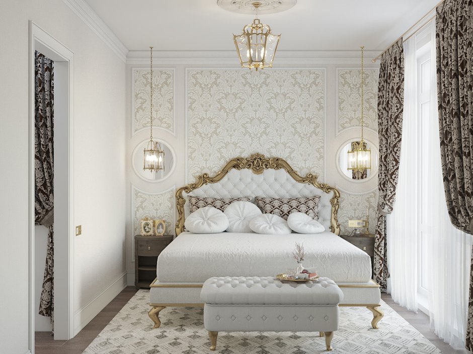 Спальня в классическом стиле