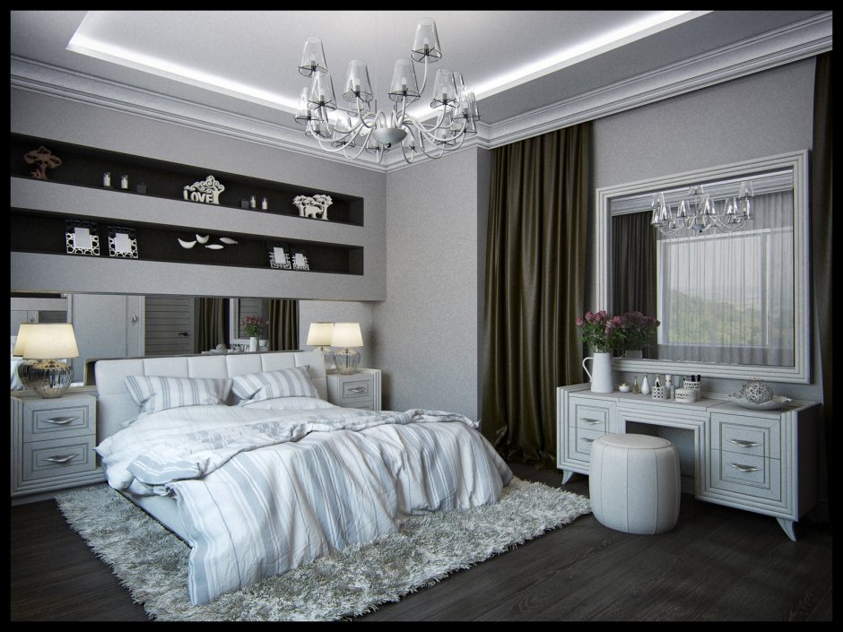 Спальня в неоклассическом стиле