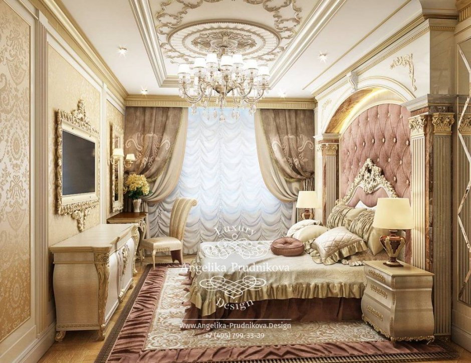 Роскошные современные спальни в стиле Antonovich Design
