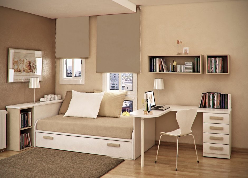 Мебель для подростка в маленькую комнату