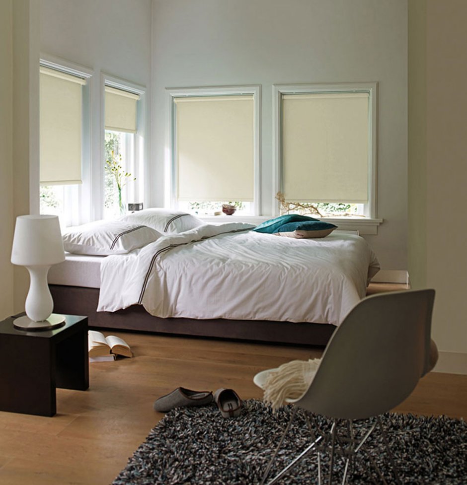 Рулонные шторы в спальню