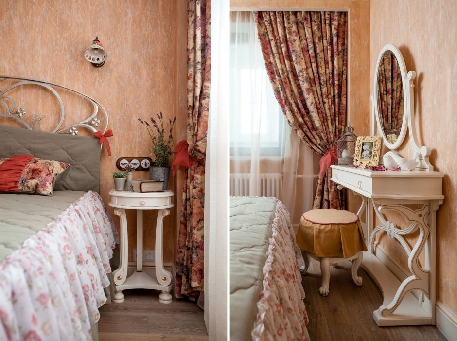 Персиковая спальня в стиле Прованс