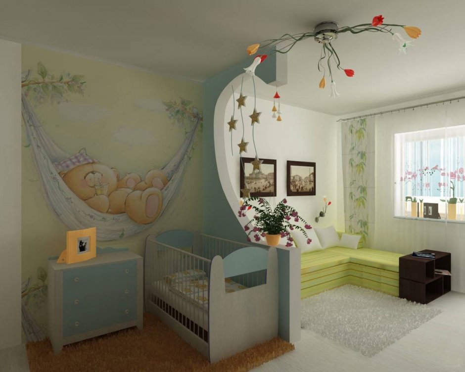 Спальня для семьи с ребенком