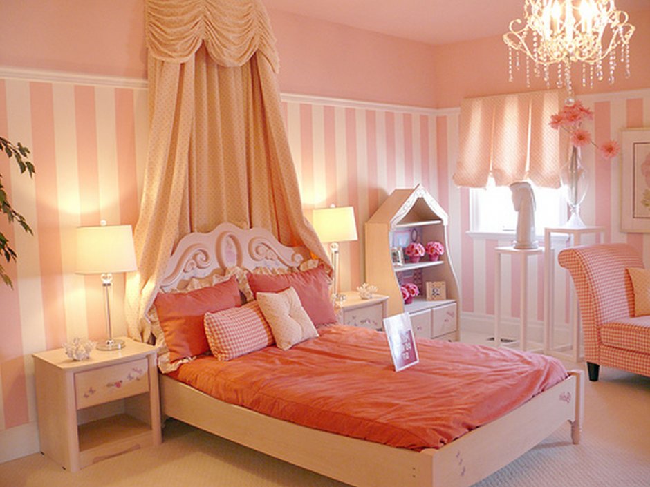 Красивые комнаты спальни для девочек