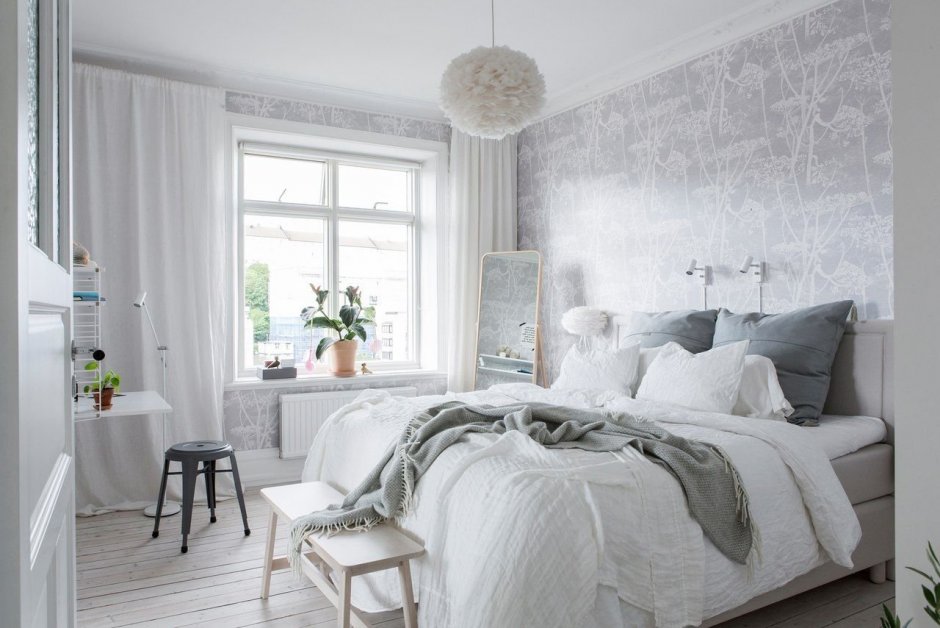 Красивые спальни в скандинавском стиле