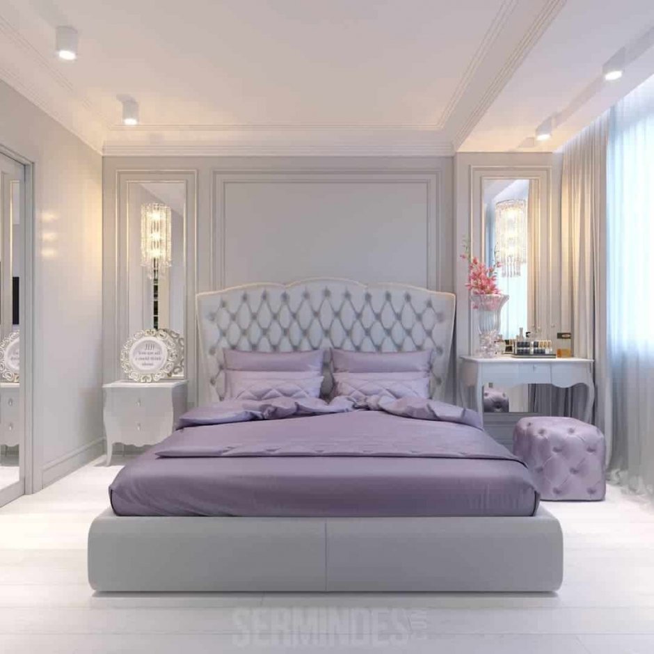 Дизайн спальни Неоклассика (62 фото)