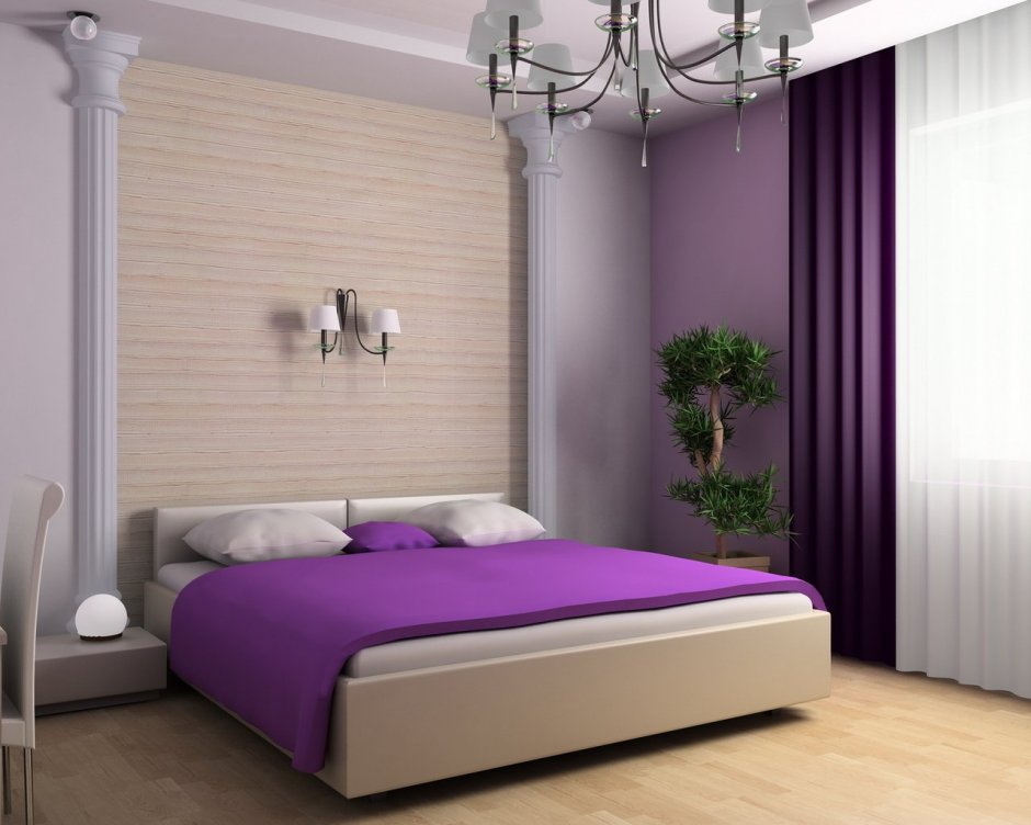 Фасад кровати светло фиолетовый цвет