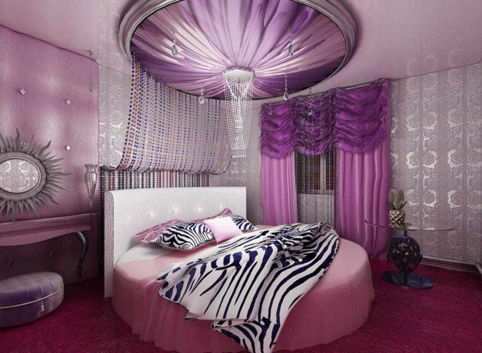Спальня в стиле гламур