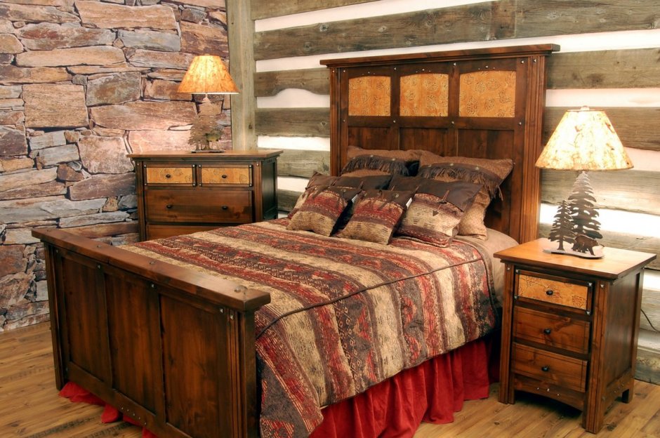Rustic Wood Decor спальня