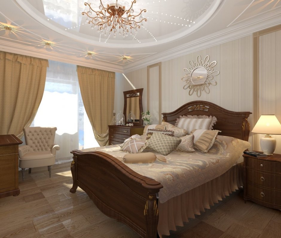 Красивые классические спальни