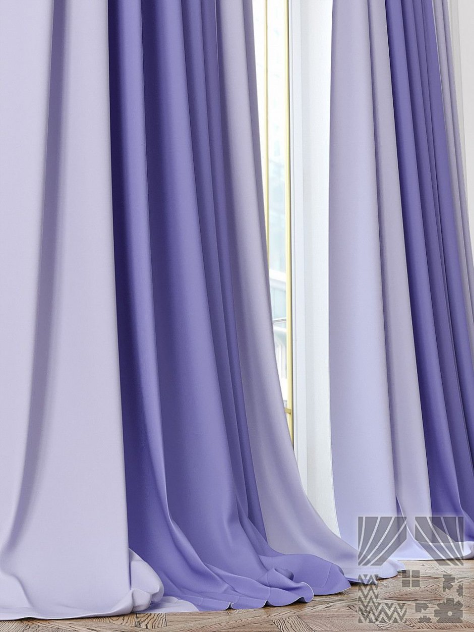 Комплект штор ТОМДОМ фиолетовый
