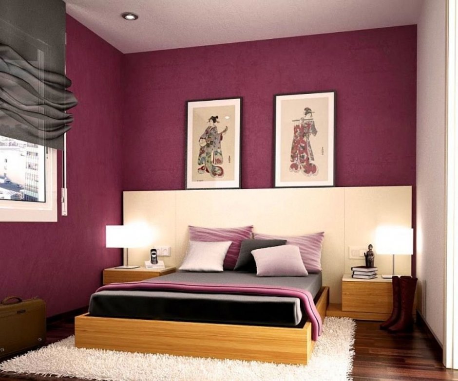 Покраска спальни в два цвета (33 фото)